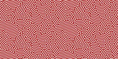 Red and White Line Turing Diffusion Effect Abstract Background vector