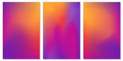 Purple gradient combination art empty space background collection vector