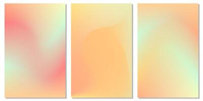 Trendy gradient colourful background, spring, summer, gradient collection vector