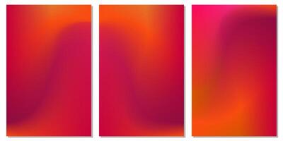 Vibrant Brick red gradient combination art empty space background collection vector