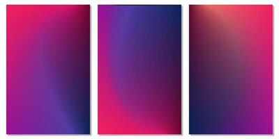 Tech colourful dark mesh background collection for poster or mobile application. vector