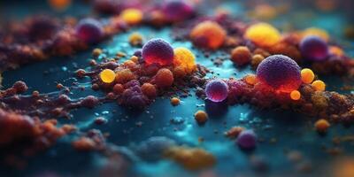 Microbial Marvels Exploring the Visual Complexity of Pathogens and Molds. photo
