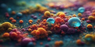 Microbial Marvels Exploring the Visual Complexity of Pathogens and Molds. photo