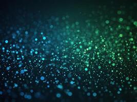 Abstract cosmic background with a gradient of blue and green hues. photo