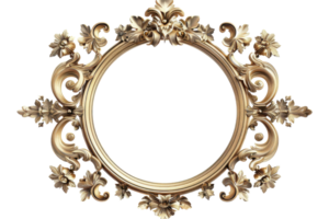 Embellished Frame On Transparent Background. png