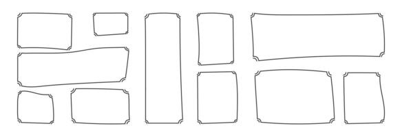 Frame for text. vector