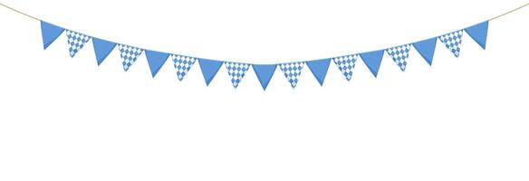 Triangle flags for Oktoberfest. vector