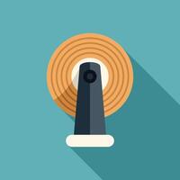 Wireless router emitting wifi signal as radio waves vector
