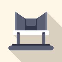 Voting booth providing privacy for voter to make decision in election vector