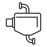 Car engine component depicting combustion engine part vector