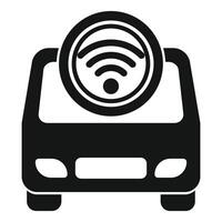 Car sharing icon showing transportation service using wifi vector