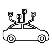 Smart car using sensor network for self driving vector