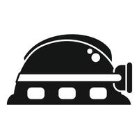 Biodome for growing food on mars icon, simple style vector
