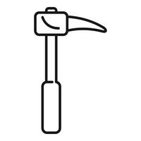 Firefighter axe icon showing firefighting tool and equipment vector