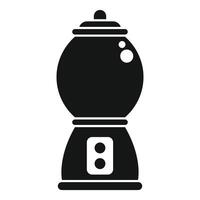 Bubble gum machine standing on white background vector