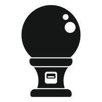 Simple icon of a lottery machine waiting to give out its prize vector
