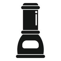 Modern electric coffee grinder with timer display icon vector