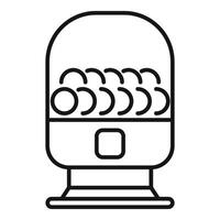 Round shaped gumball vending machine icon for website, print, and mobile ui vector