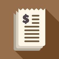 Stack of paper bills showing dollar sign representing expenses vector