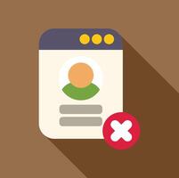 Website user profile being deleted from database vector