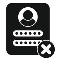Login error showing access denied on account vector