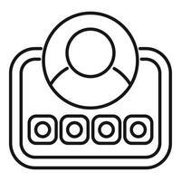 Online voting system with user account choosing option vector