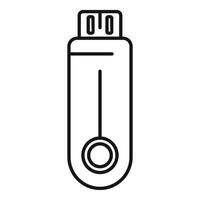 Modern usb flash drive icon representing data storage vector