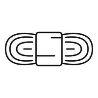 Rope roll icon representing construction and diy projects vector