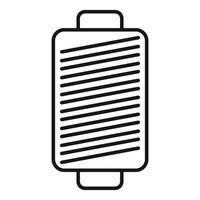 Thread spool showing diagonal lines for arts and crafts vector