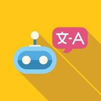 Chatbot translating from chinese to english language vector