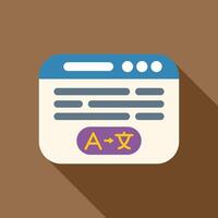 Online language translator window translating from english to chinese presenting new opportunities vector