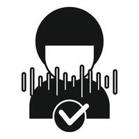 Voice scan is making verification and giving access to the system vector