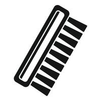 Cleaning brush icon representing scrubbing and sweeping vector