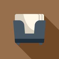 Office paper tray holding blank sheets of paper icon vector