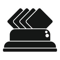 Modern toaster with toast bread for breakfast icon vector