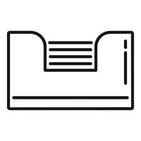 Archive box with index tabs for organizing documents vector