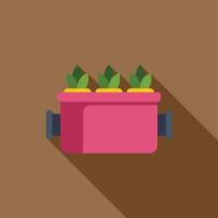 Hydroponic system growing plants using mineral nutrient solutions in water without soil vector