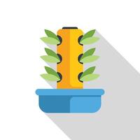 Vertical farm providing sustainable and efficient agriculture solution vector