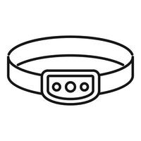 Headlamp flashlight for working in the dark icon vector outline