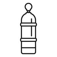 Eco water bottle showing reusable container for liquid vector