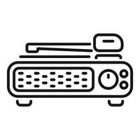 Walkie talkie icon depicting communicating using radio waves vector