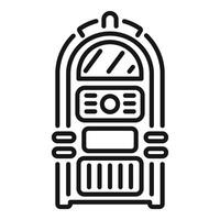 Retro jukebox bringing music and nostalgia to life in a timeless design vector