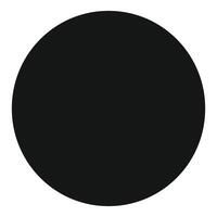 Black circle is standing out on a white background vector