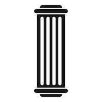 Roman column icon representing classical architecture element vector