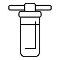 Water filter cartridge replacing icon showing water purification system vector