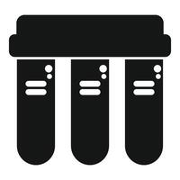 Water filter system purifying tap water for drinking simple icon vector