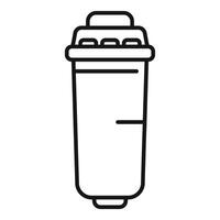 Water filter cartridge replacing reverse osmosis membrane icon vector