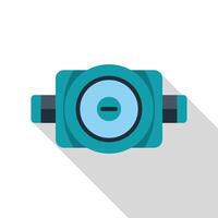 Water meter icon showing consumption measurement device vector