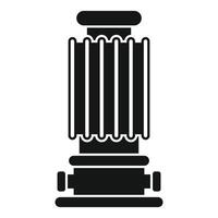 Black glyph style icon of a water filter purifying system for clean and drinkable water vector