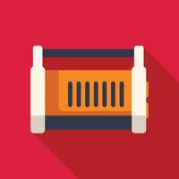 Portable radio playing music with antenna up representing entertainment vector